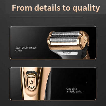 Kemei 3-in-1 Electric Shaver & Trimmer for Men KM-1429